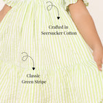 Cherry Meadow Seersucker Cotton Dress