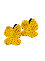 Tiny Butterfly Tic Tac Crochet Clip - Yellow