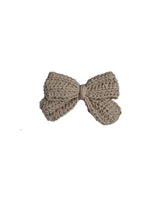 Crochet Cute Bow Alligator Hair Clip - Beige
