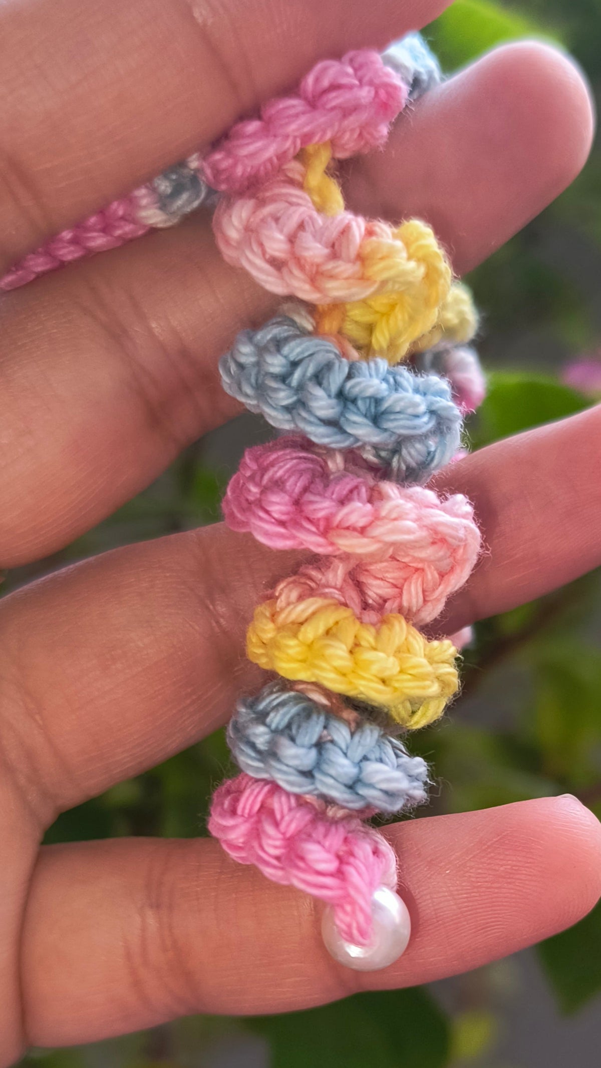 Crochet Hair Bands with Hanging Curls - Multicolour