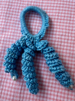Crochet Hair Bands with Hanging Curls - Blue