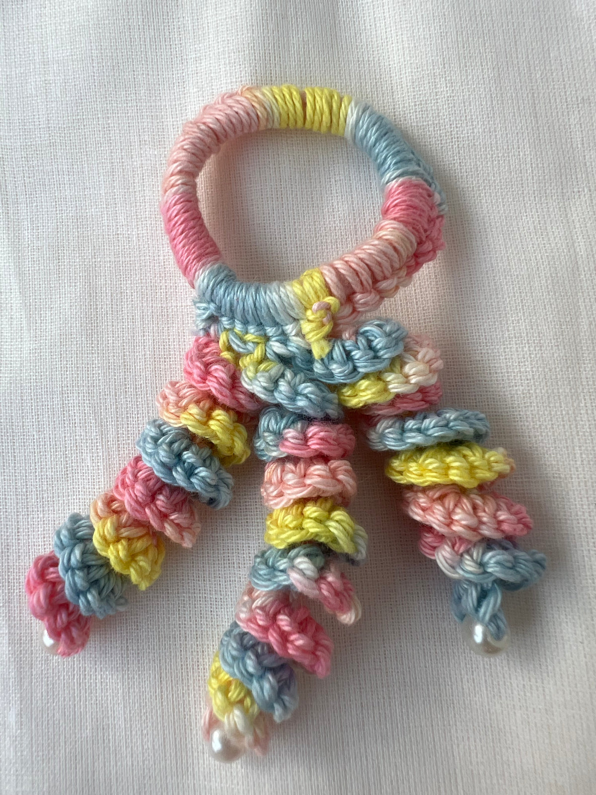 Crochet Hair Bands with Hanging Curls - Multicolour