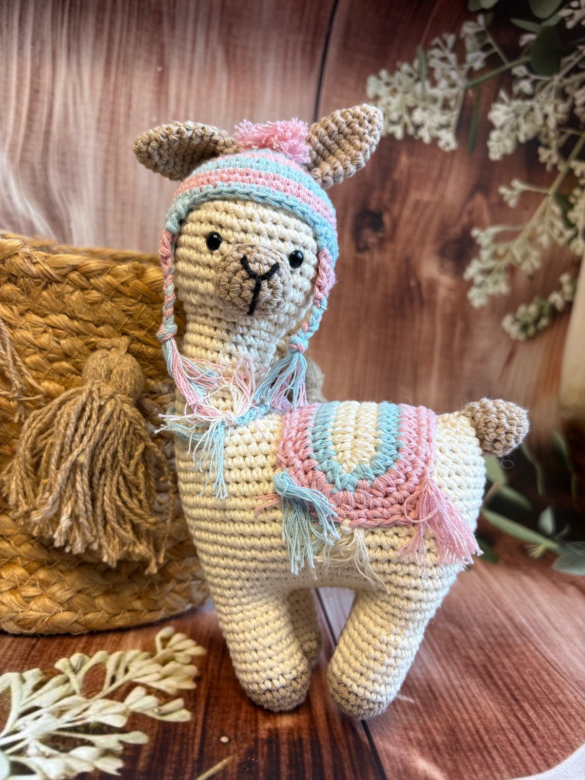 Handmade Crochet Llama Toy