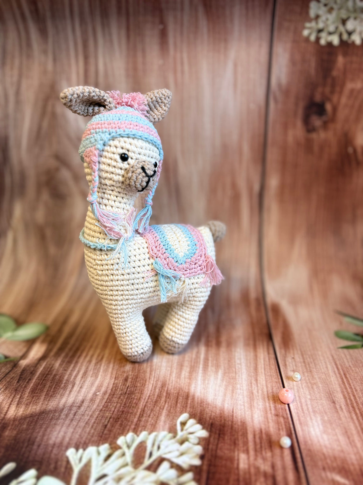 Handmade Crochet Llama Toy