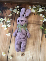 Handmade Crochet Bunny Toy - Purple