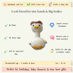 Handamde Crochet Duck Toy