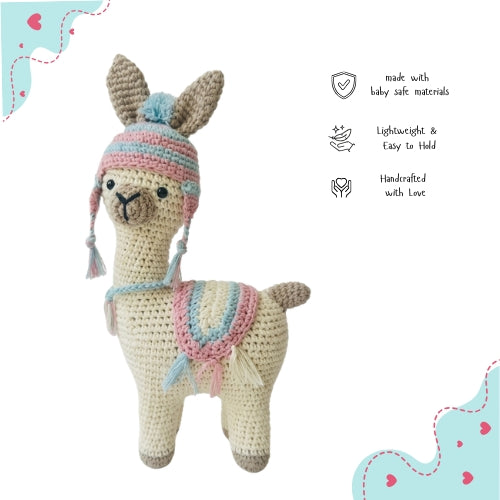 Handmade Crochet Llama Toy