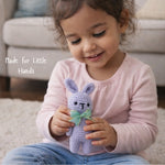 Handmade Crochet Bunny Toy - Purple