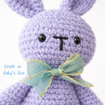 Handmade Crochet Bunny Toy - Purple