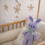 Handmade Crochet Bunny Toy - Purple