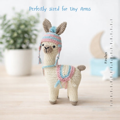 Handmade Crochet Llama Toy