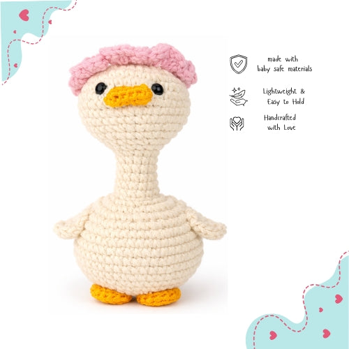 Handamde Crochet Duck Toy