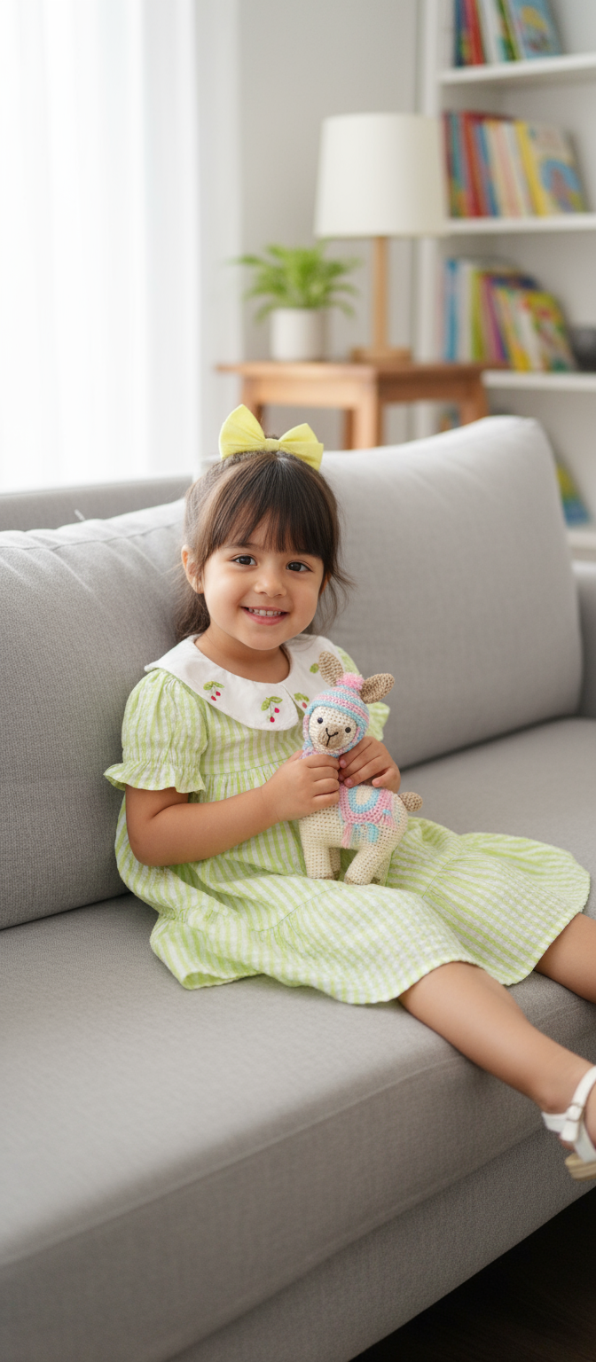 Handmade Crochet Llama Toy