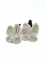 Tiny Butterfly Tic Tac Crochet Clip - Beige