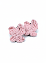 Tiny Butterfly Tic Tac Crochet Clip - Pink